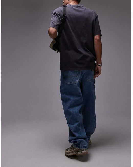 Vaqueros De Corte Suelto Estilo Carpintero Stevensville De Dickies de hombre de color Blue