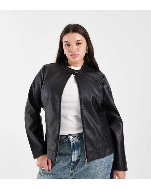 ONLY Black Faux Leather Jacket