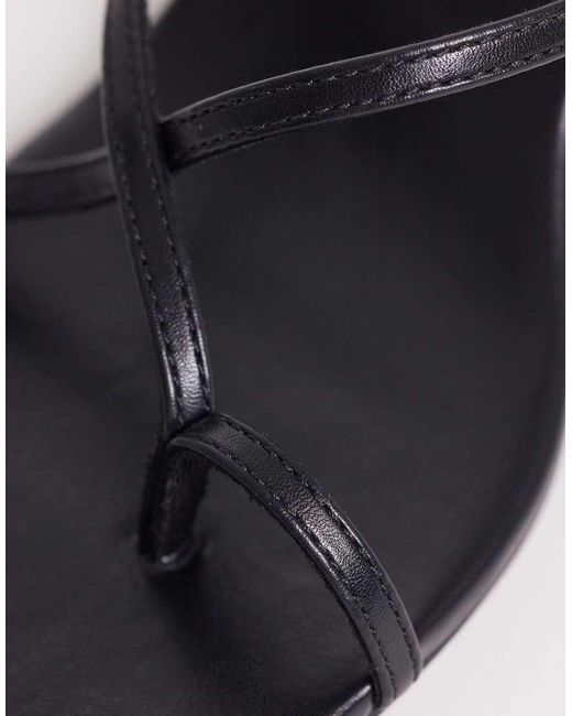 ASOS Metallic Haven Strappy Kitten Heeled Sandals