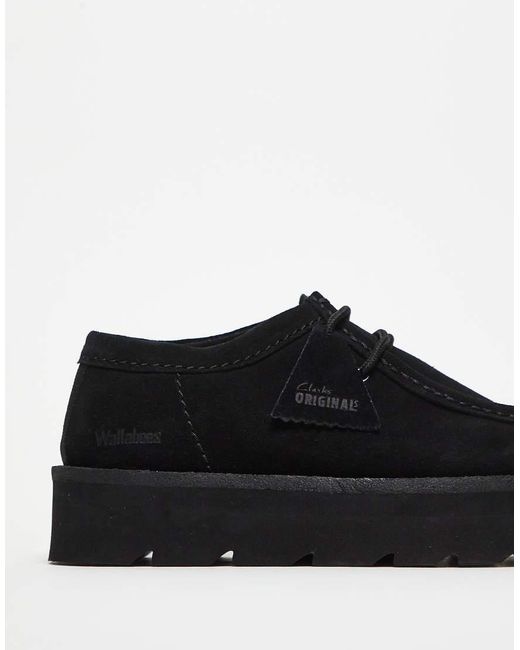Clarks Black Meare Walla Shoe
