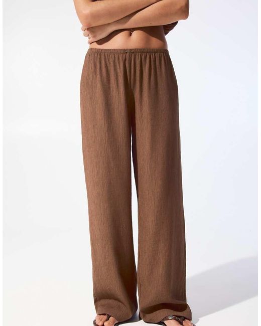 Pull&Bear Rustieke Broek in het Brown