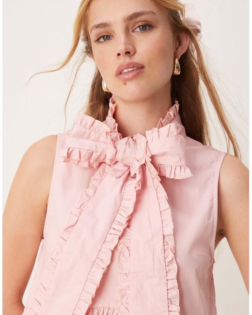 Sister Jane Pink X asos – kurzes hemdblusenkleid