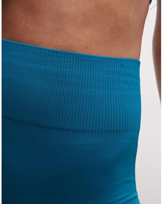 4505 Blue Sculpting Seamless 13cm High Waist Booty Shorts