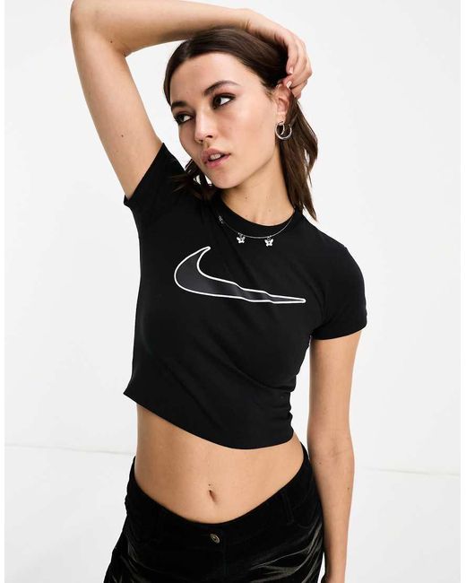Nike Streetwear Baby Tee in Black Lyst UK