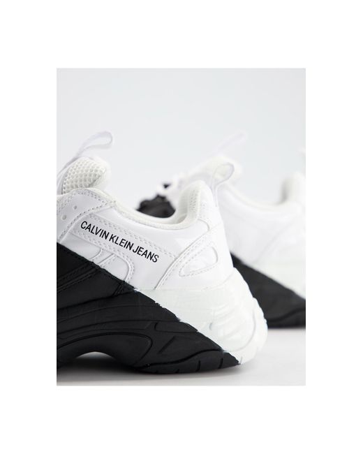 Calvin Klein Jeans Madelia Chunky Trainers in Black | Lyst Australia