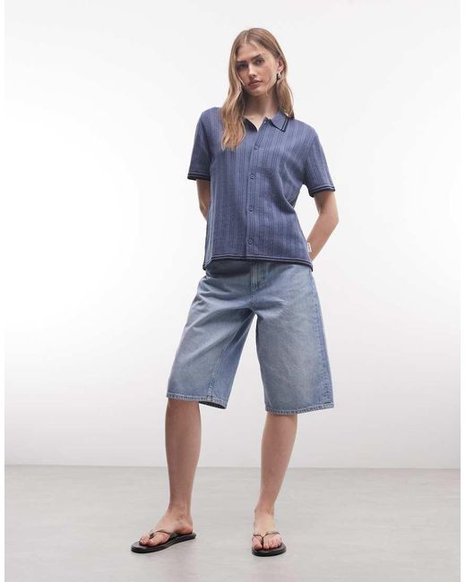 Carhartt Blue Ramsey Knit Polo