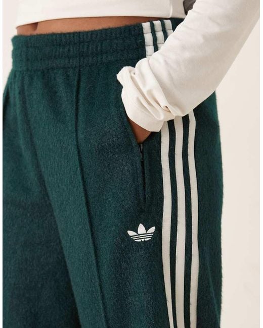 Adidas Originals Green Firebird Fluffy Track Pants
