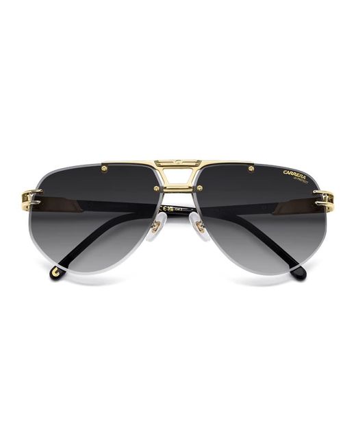 Carrera Black Carrera Rectangular Sunglasses With Dark Lenses for men