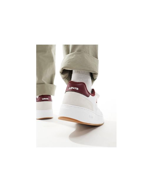 Glide - sneakers color crema con logo di Levi's in White da Uomo