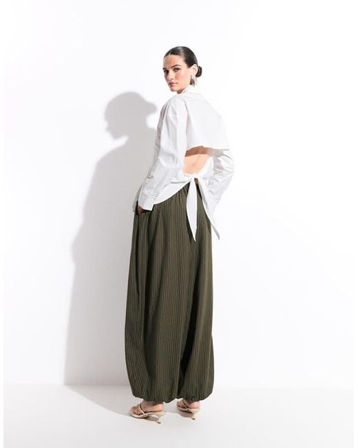 Muse Assembly White Balloon Eva Pants