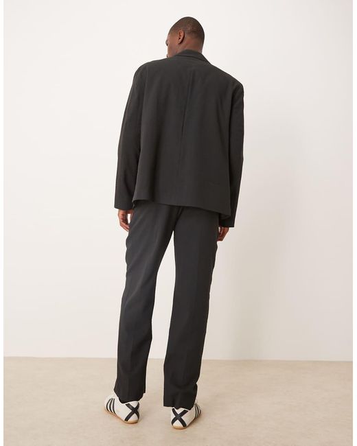 Pantalones De Traje Negros De Corte Recto De Sirsaca De -Gris ASOS de hombre de color Natural