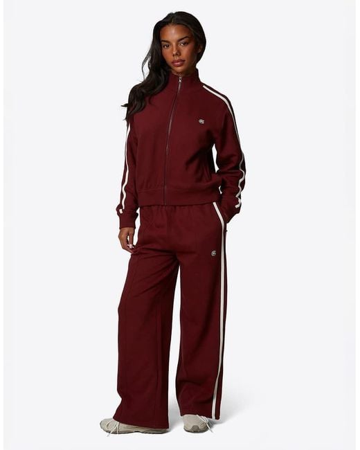 Good For Nothing Red Sport Zip Through Sweatshirt
