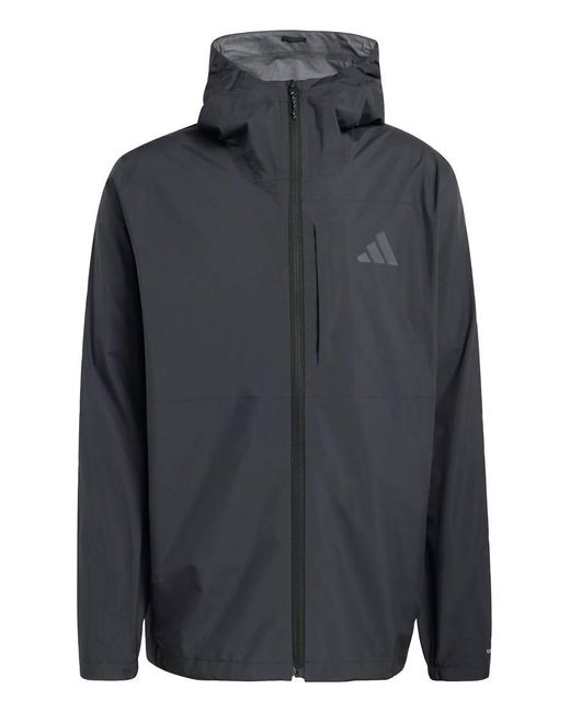Adidas Originals Blue Terrex Multi 2.5 Layer Climaproof Rain Jacket for men