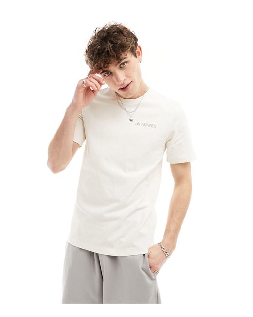 Adidas – terrex – kurzärmliges t-shirt in White für Herren