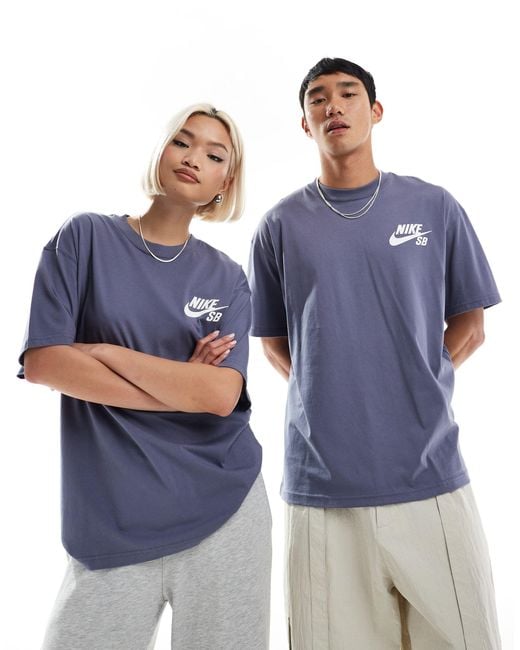 Nike Blue Chest Logo T-shirt