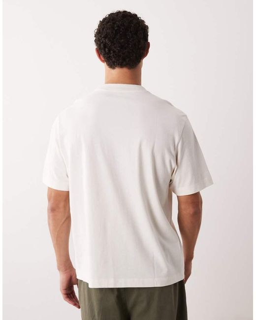 Abercrombie & Fitch White Patch Logo T-shirt for men