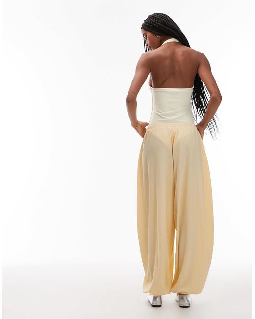 ASOS Gray Co-ord Textured Balloon Trouser