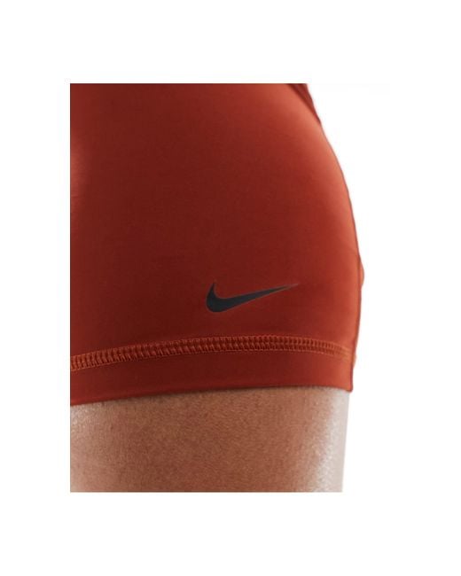 Nike Red Nike Pro Training Dri-fit 5 Inch Shorts
