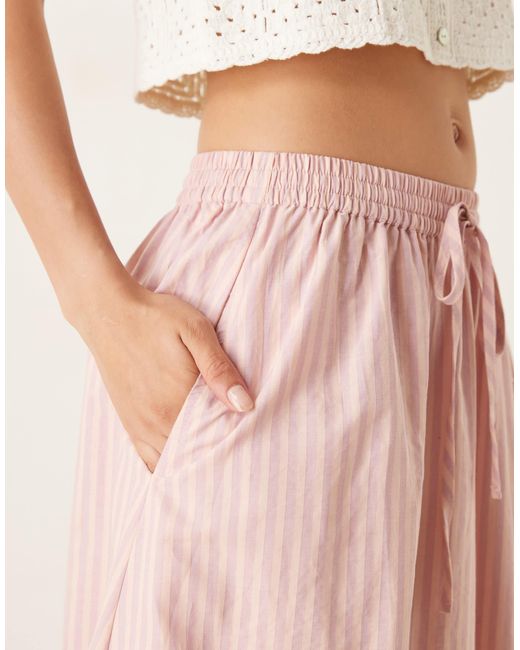 Miss Selfridge Pink Maxi Skirt