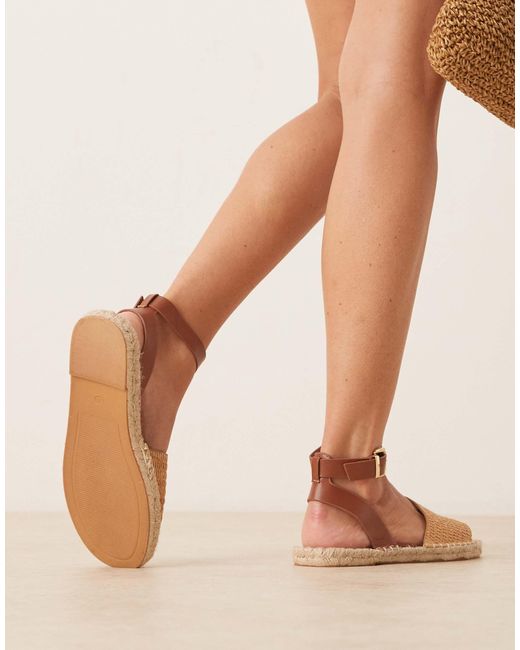 ASOS Natural Jilly Espadrille Sandals