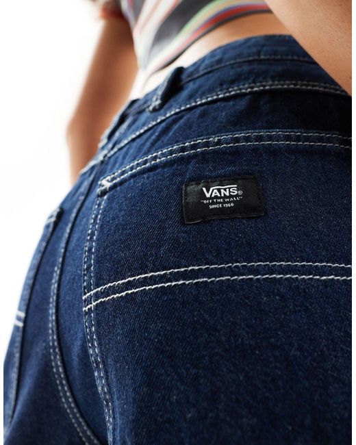Vans Blue – groundwork – lange jeansshorts