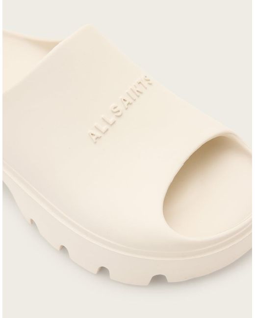 AllSaints Natural Eclipse Rubber Platform Sandal