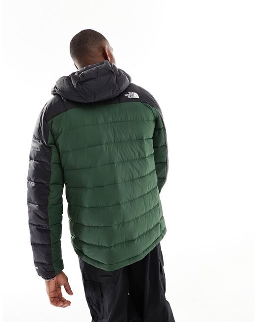 The North Face Green Lapaz Hooded Down Packable Puffer Jacket for men