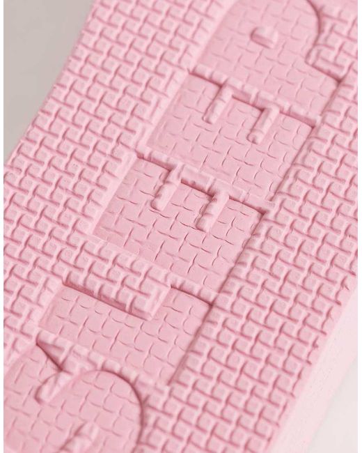 Sleeper Pink Tapered Platform Flip Flops
