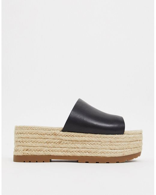 mule espadrille plateforme