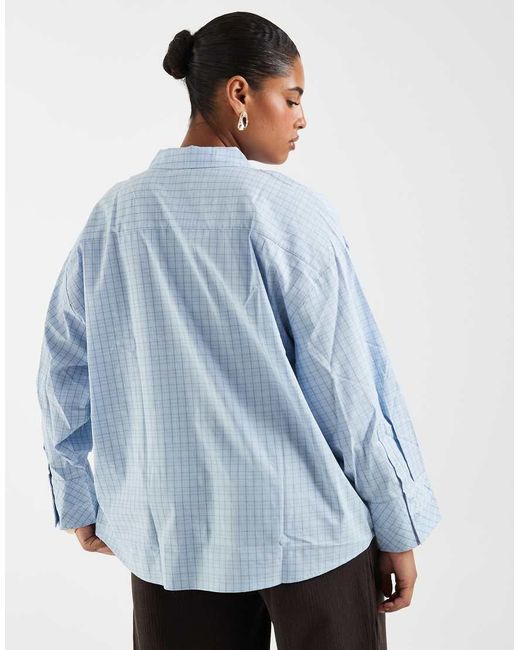 Vero Moda Blue Oversized Shirt