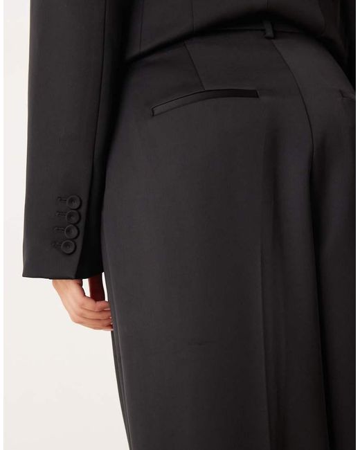 Mango Black Gilda Satin Look Tailored Trouser Co-ord