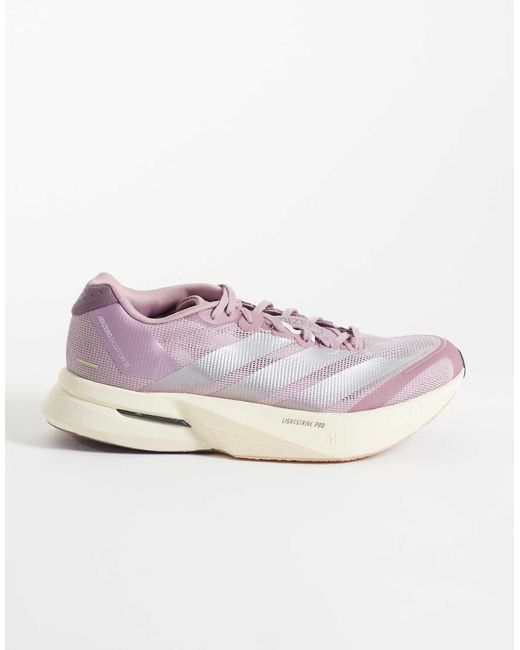Adidas Originals Pink Adidas Running Adizero Boston 13 Trainers