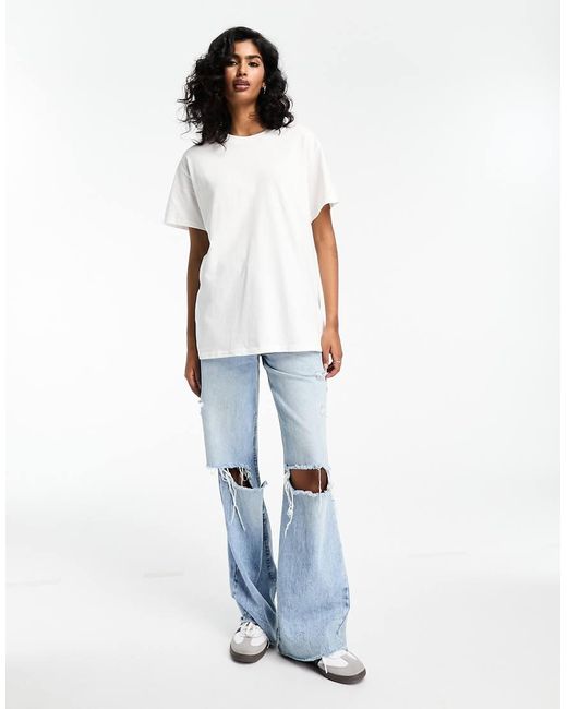 ASOS White Oversized T-shirt With Bubblegum Graphic