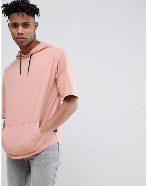 Only \u0026 Sons Denim Short Sleeve Hoodie 