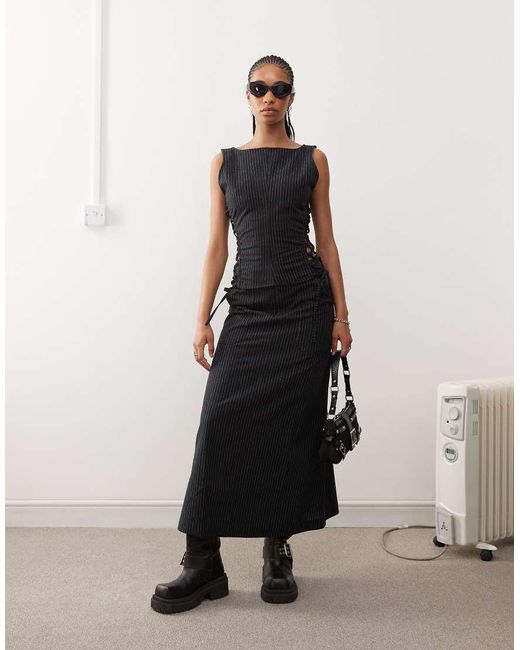 Collusion Multicolor Casual Utility Maxi Skirt Co-ord