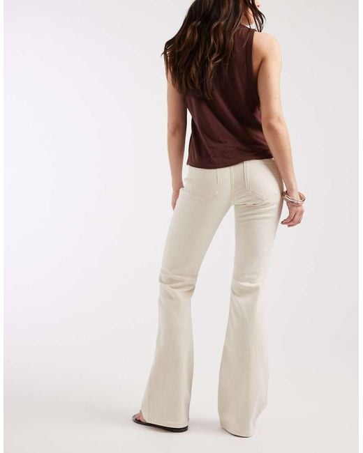 ONLY White Blush Flare Jeans