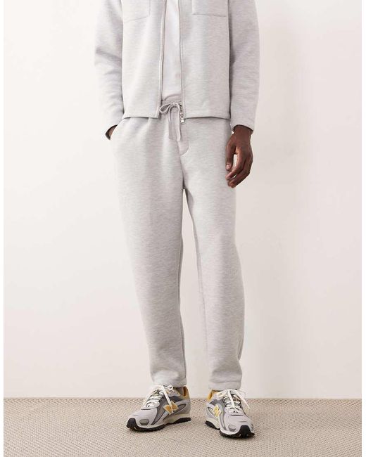ASOS Natural Heavyweight Tapered jogger for men