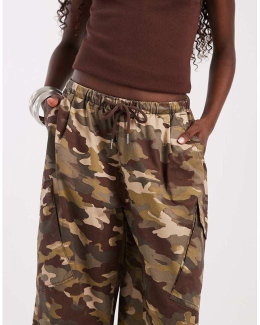 ASOS Multicolor Cargo Trouser With Tie And Pocket Detail
