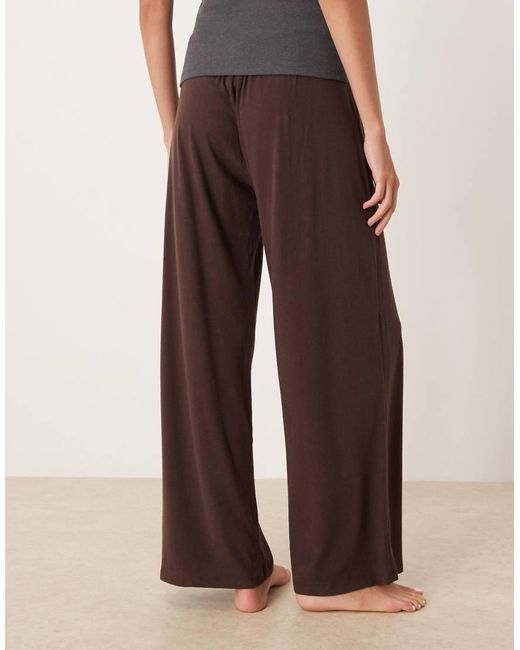 Abercrombie & Fitch Natural High Rise Wide Leg joggers