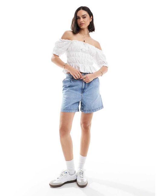 Barbour White Embroidered Jersey Top