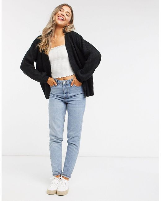 boxy cardigan black