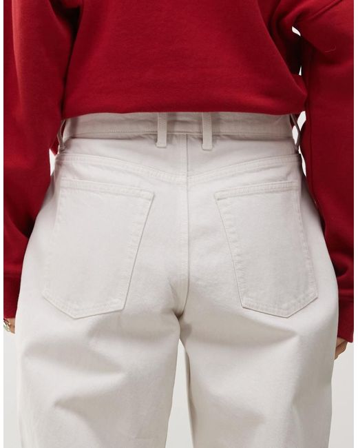 Collusion Baggy Antifit Jeans in het White