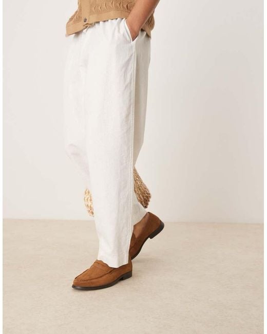 ASOS Natural Penny Loafers for men