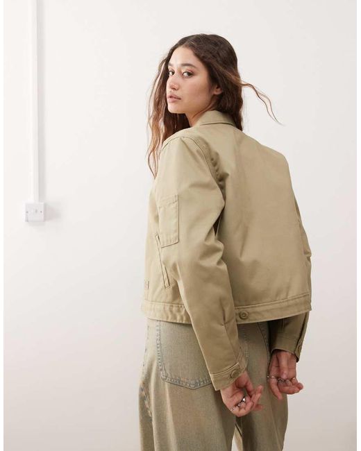 Dickies Natural Lined Cropped Eisenhower Jacket