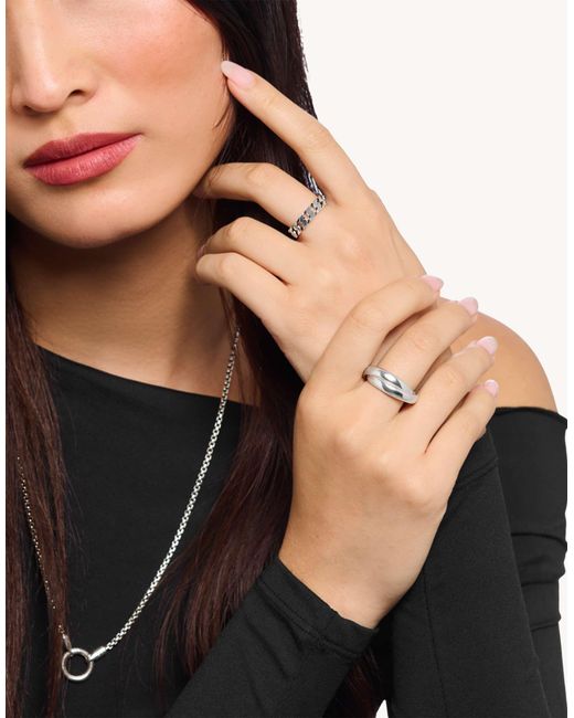 Thomas Sabo White – ring aus mit kettendesign