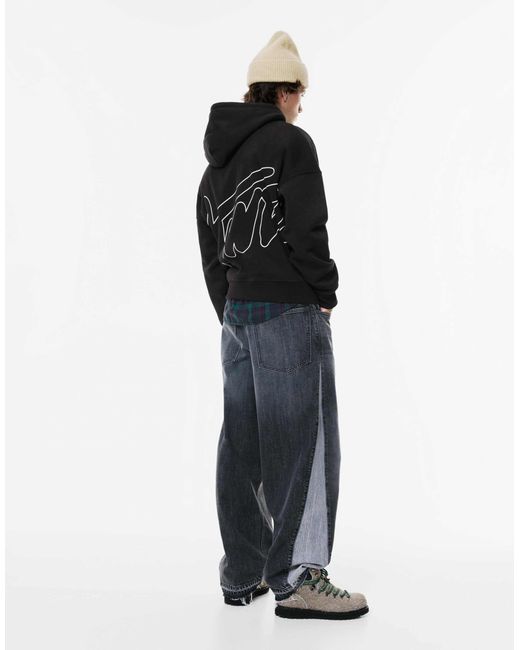 Pull&Bear – stwd – kapuzenpullover in Black für Herren