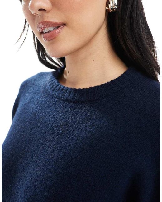 Cotton On Blue Luxe Crew Neck Sweatshirt