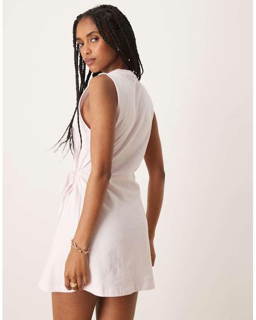 ASOS Pink Sleeveless Cinched Mini Dress