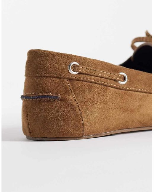 ASOS Brown Montague Boat Shoes