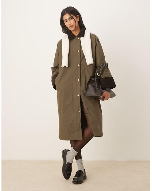 Gant Natural Waxed Cotton Trench Coat